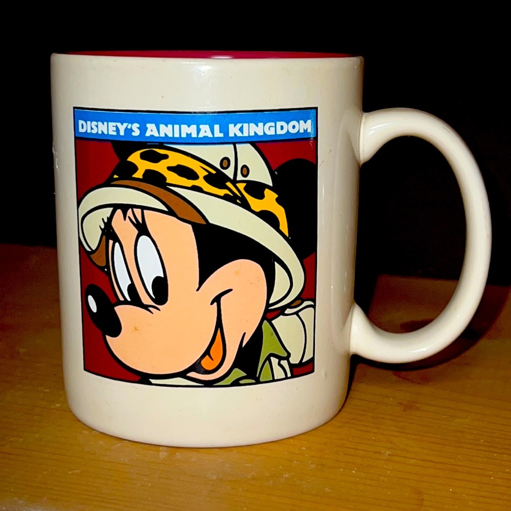 Vintage Minnie Mouse Disney Animal Kingdom Coffee Mug